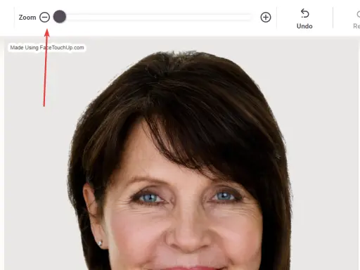 Open photo in facetouchup